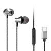 AIWA ESTM-50USB-C/SL in-ear stereo-headset met microfoon, USB-C, zilver