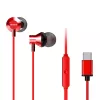 AIWA ESTM-50USB-C/RD In-ear stereo-oortjes met microfoon, USB, rood