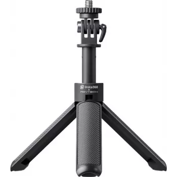 Insta360 Mini 2-in-1 statief selfiestick voor actiecamera's, 1/4 inch schroef, aluminiumlegering, zwart CINSAAVB