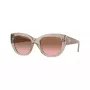 Vogue VO5567S dames cat-eye-zonnebril transparant roze / lichtbruin gradient 52mm VO5567S299014
