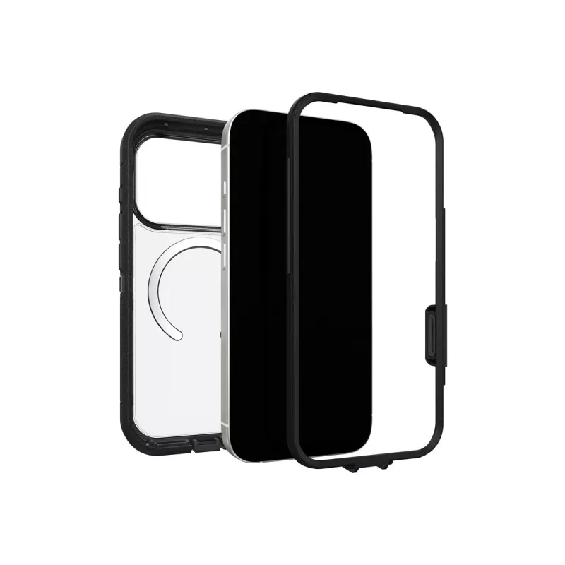 OtterBox Defender Series XT Clear Camera Control hoesje voor Apple iPhone 17 Pro – transparant/zwart 77-98518