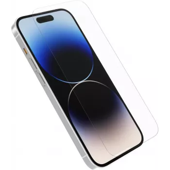 OtterBox Trusted Glass displaybeschermfolie voor Apple iPhone 14 Pro Max – gehard glas, helder, 9H hardheid, antimicrobieel, oleofoob, eenvoudige installatie met Screen Machine 77-88923
