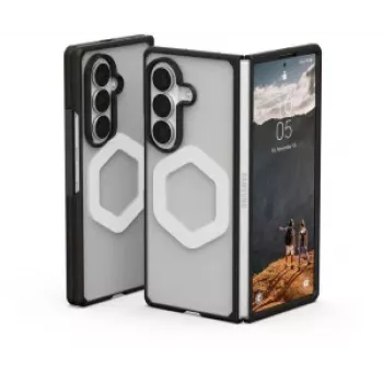 UAG Urban Armor Gear Mouve hoesje met magneetmodule voor Samsung Galaxy Z Fold8 Ultra – Ice (transparant)/zwart 214560114343