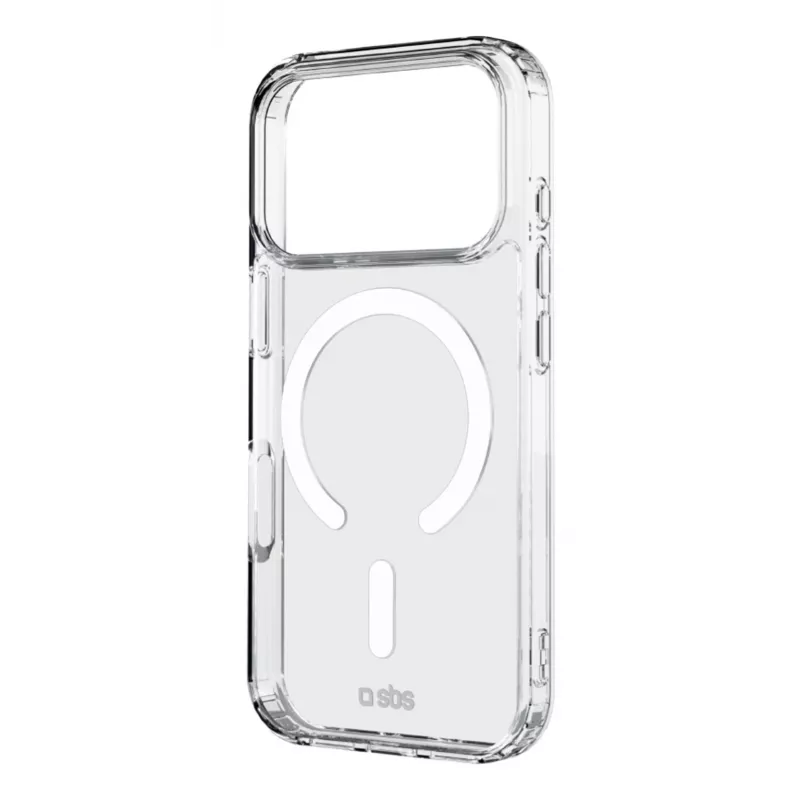 SBS Light Mag Cover hoesje voor iPhone 18 Pro / 17 Pro, MagSafe-compatibel, transparant