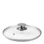 IBILI glasdeksel 24 cm van gehard glas met roestvrijstalen rand en stoomopening