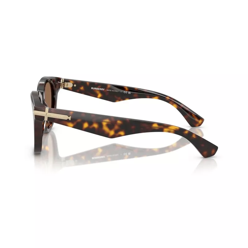 Burberry heren BE4439F Dark Havana vierkante zonnebril 51/21/145 mm BE4439F300273
