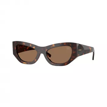 Burberry BE4450U300273 dameszonnebril, donker havana montuur, bruine gradientglazen, 54-19-140 mm