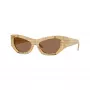 Burberry dames BE4450U415773 vierkante zonnebril, havana/bruin gradient, 54mm