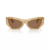 Burberry dames BE4450U415773 vierkante zonnebril, havana/bruin gradient, 54mm