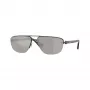 Burberry BE3164-13166G heren pilot zonnebril, zwart montuur, grijze gradientglazen, 62mm