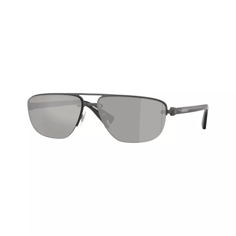 Burberry BE3164-13166G heren pilot zonnebril, zwart montuur, grijze gradientglazen, 62mm