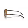 Armani Exchange AX2037S 600383 heren polarized pilot zonnebril, matzwart/grijs, 60mm