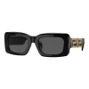 Versace VE4444UGB187 dames cat-eye zonnebril, zwart montuur, grijze gradient glazen, 54mm