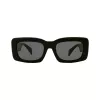 Versace VE4444UGB187 dames cat-eye zonnebril, zwart montuur, grijze gradient glazen, 54mm
