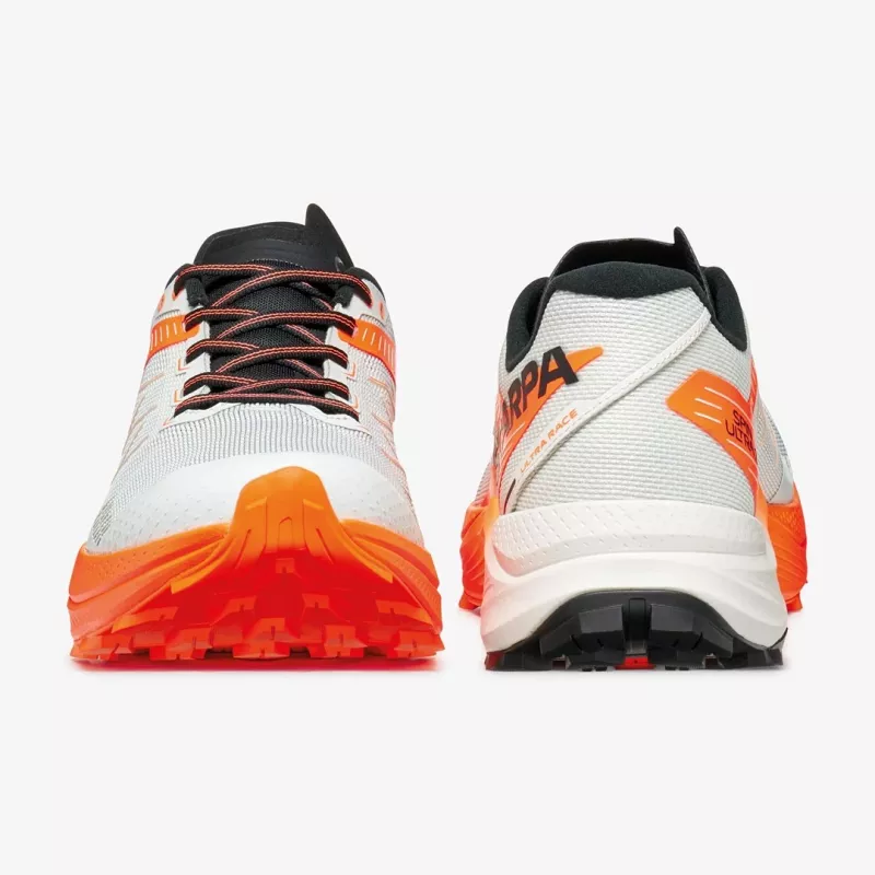 Scarpa Spin Ultra 2 trailrunningschoenen - Ice Orange/Fluo Yellow - EU 46