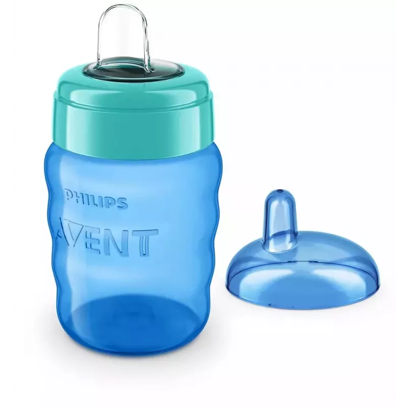 Philips AVENT Easy Sip tuitbeker, 9M+, 260 ml, siliconen tuit, blauw
