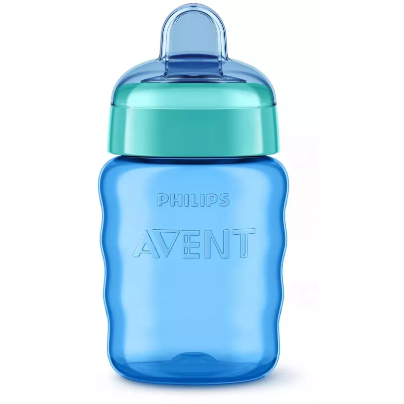 Philips AVENT Easy Sip tuitbeker, 9M+, 260 ml, siliconen tuit, blauw