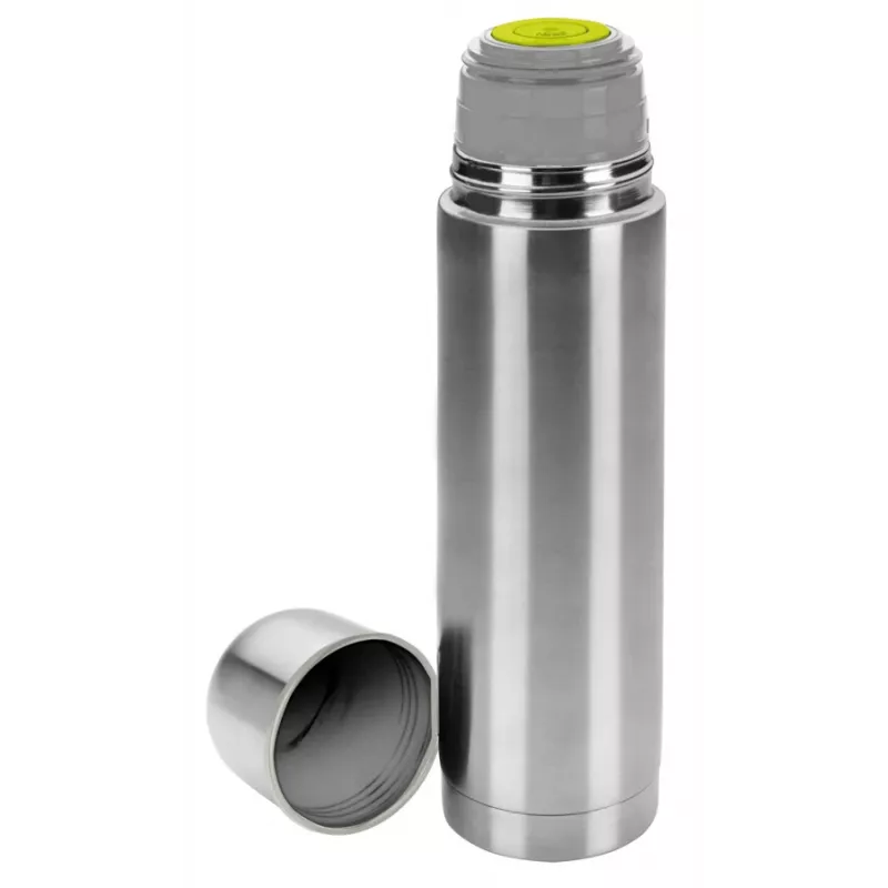 IBILI roestvrijstalen vacuüm geïsoleerde thermosfles, 1000 ml, geborsteld zilver