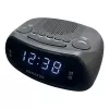 AIWA CR-09J FM-wekkerradio met dual-alarm, LED-display, zwart