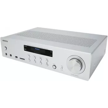 AIWA AMU-120BT/SL micro-hifi-systeem met Bluetooth, DAB+/FM, 200W PMPO, zilver