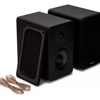 AIWA Hi-Fi 2.0 actieve boekenplankluidsprekers 2x70W RMS, zwart