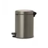 Brabantia NewIcon 5 liter pedaalemmer, platinum