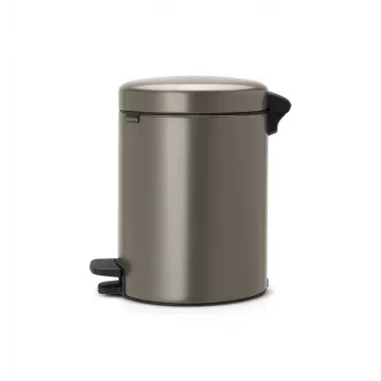 Brabantia NewIcon 5 liter pedaalemmer, platinum