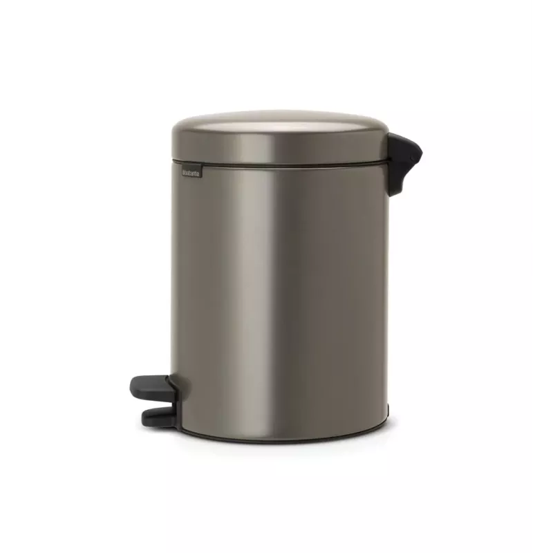 Brabantia NewIcon 5 liter pedaalemmer, platinum