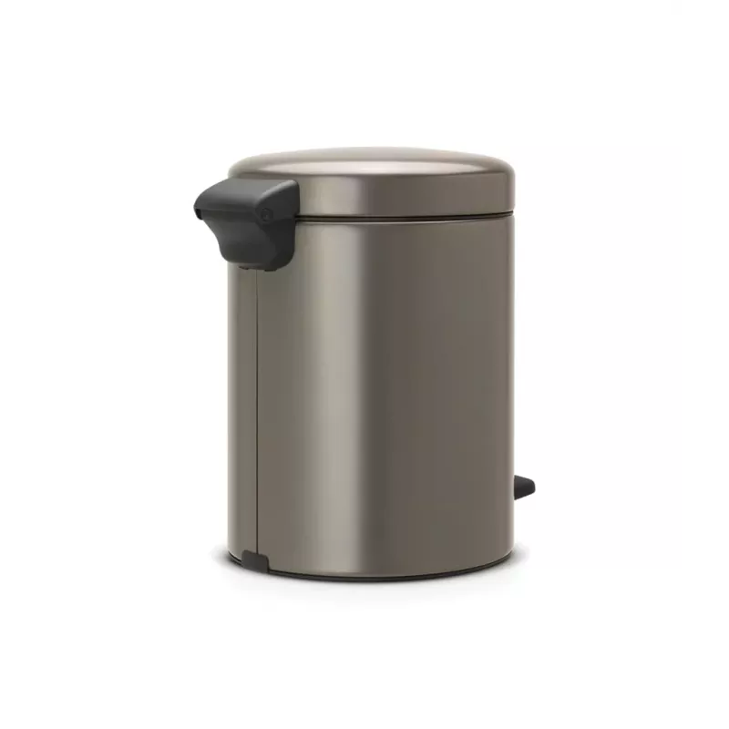 Brabantia NewIcon 5 liter pedaalemmer, platinum
