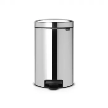 Brabantia NewIcon 12L pedaalemmer, brilliant steel