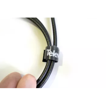 Televes KB 8 klittenband-kabelbinder-rol, 8 mm x 10 m, zwart, herbruikbaar 200101