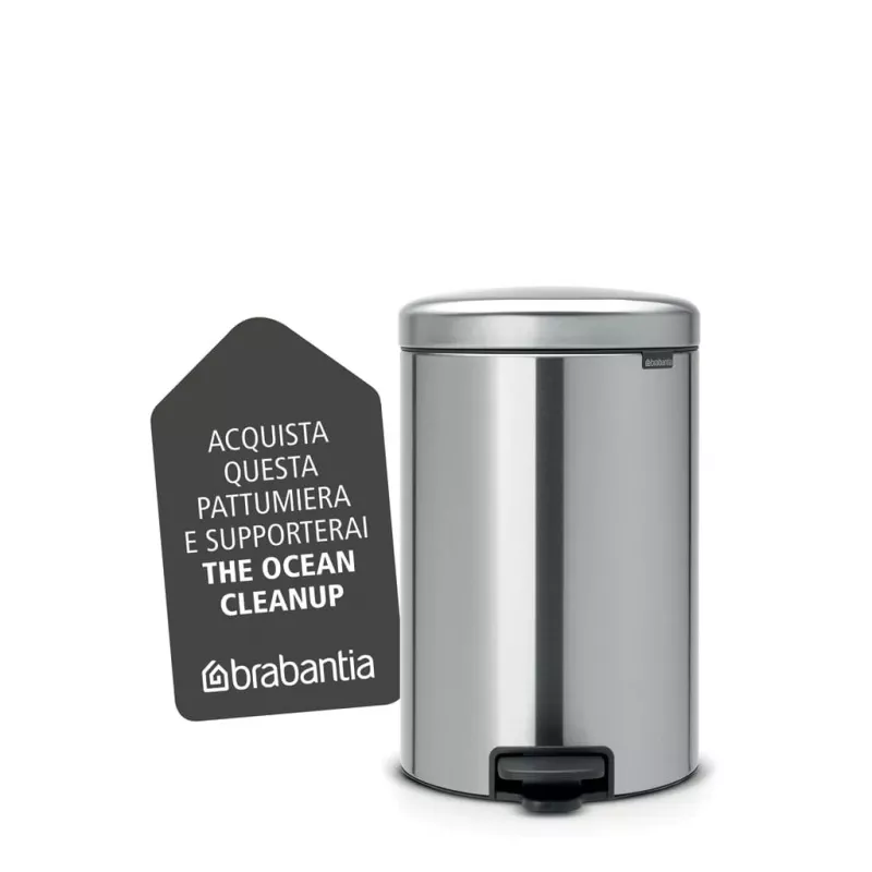 Brabantia NewIcon 20L pedaalemmer, matt steel