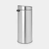 Brabantia Touch Bin 30L afvalemmer, matt steel