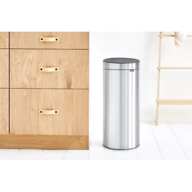 Brabantia Touch Bin 30L afvalemmer, matt steel