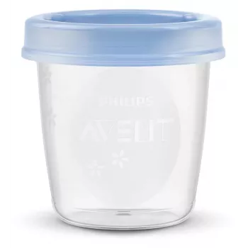 Philips Avent bewaarbeker voor moedermelk en babyvoeding 180 ml (5-pack) met deksels