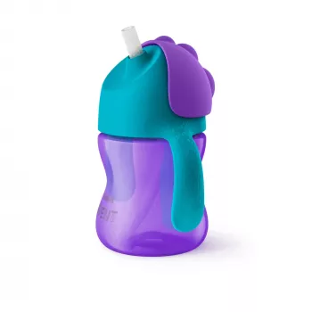 Philips Avent Bendy Straw beker 200 ml, 9m+, paars