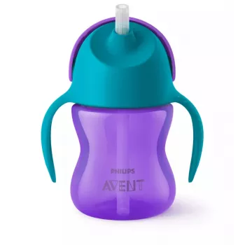 Philips Avent Bendy Straw beker 200 ml, 9m+, paars