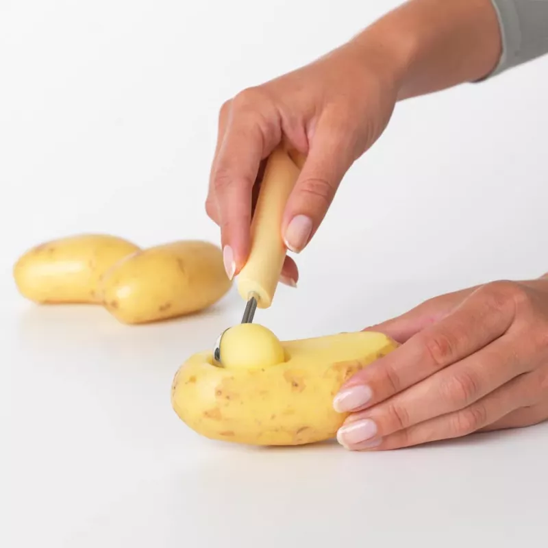 Brabantia meloenbolletjessteker, vanille-geel
