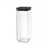 Brabantia vierkante bewaardoos 2,5L donkergrijs