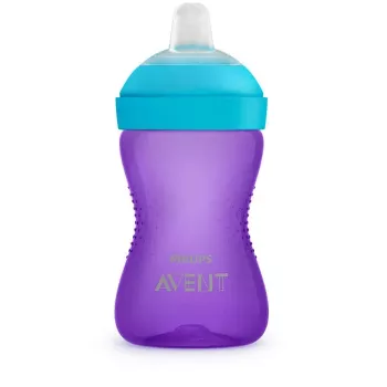 Philips AVENT My Grippy tuitbeker met zachte tuit 300 ml, 9m+, paars