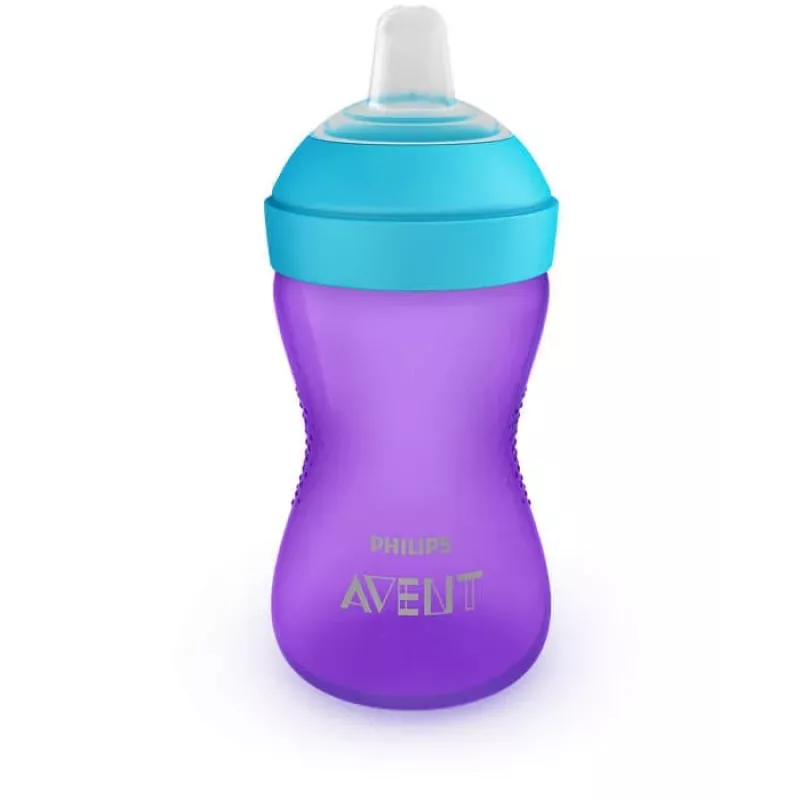 Philips AVENT My Grippy tuitbeker met zachte tuit 300 ml, 9m+, paars