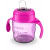 Philips AVENT Easy Sip leertuitbeker met handgrepen, 6M+, 200 ml, siliconen tuit, roze
