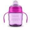 Philips AVENT Easy Sip leertuitbeker met handgrepen, 6M+, 200 ml, siliconen tuit, roze