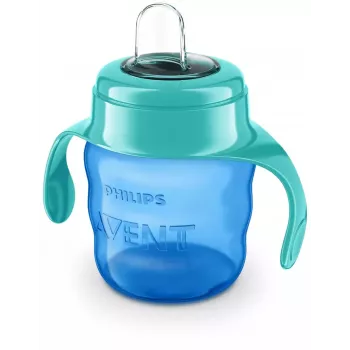 Philips AVENT Easy Sip leertuitbeker met handgrepen, 6M+, 200ml, siliconen tuit, groen