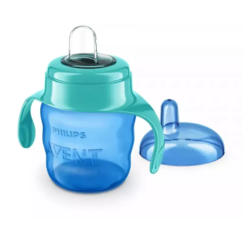 Philips AVENT Easy Sip leertuitbeker met handgrepen, 6M+, 200ml, siliconen tuit, groen
