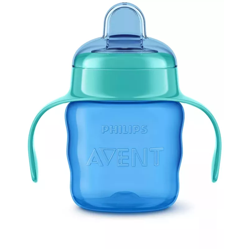 Philips AVENT Easy Sip leertuitbeker met handgrepen, 6M+, 200ml, siliconen tuit, groen