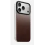 NOMAD Magnetic Leather Back voor iPhone 17 Pro MagSafe-compatibel Horween leer Rustic Brown