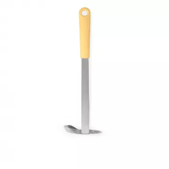Brabantia aardappelstamper en serveerlepel, vanille-geel