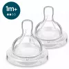 Philips AVENT Anti-Kolik babyflessen siliconen speen 1M+, langzaam stromend, 2-pack