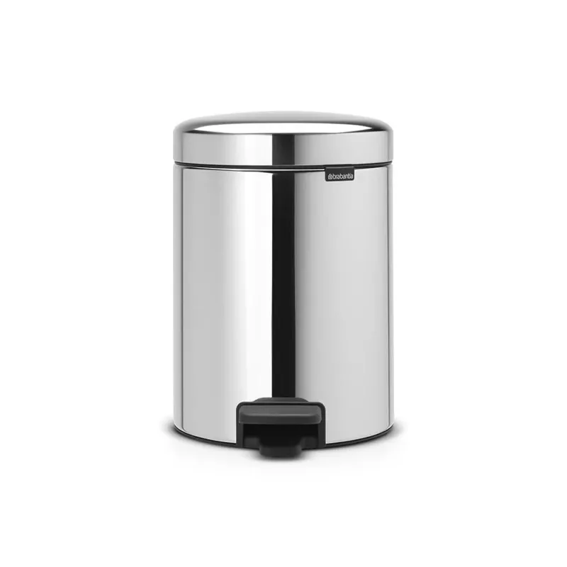 Brabantia NewIcon 5L pedaalemmer Brilliant Steel